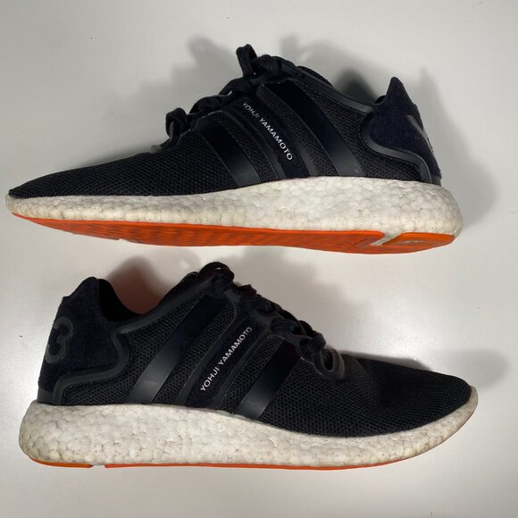 CG3212 Y-3 x Adidas Yohji Run Lowtop sneakers Black / White mens US 7.5 - Picture 7 of 8